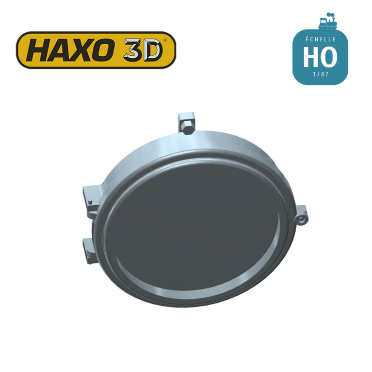Horloge de gare ATO simple face éclairée + Led Câblée HO Haxo 3D 345070 - Maketis