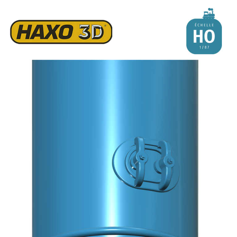 Réservoir d'air comprimé vertical grand modèle HO Haxo 3D 345082 - Maketis Réservoir d'air comprimé vertical grand modèle HO Haxo 3D 345082 - Maketis