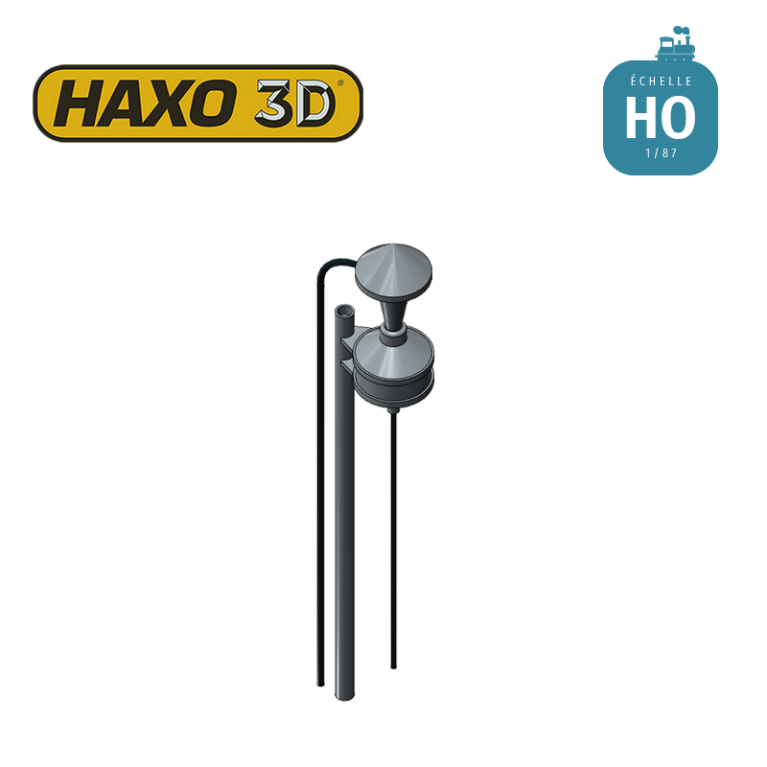 Distributeur de sable sur poteau en laiton pour sablerie Epoque III 2 pcs HO Haxo 3D 345083 - Maketis