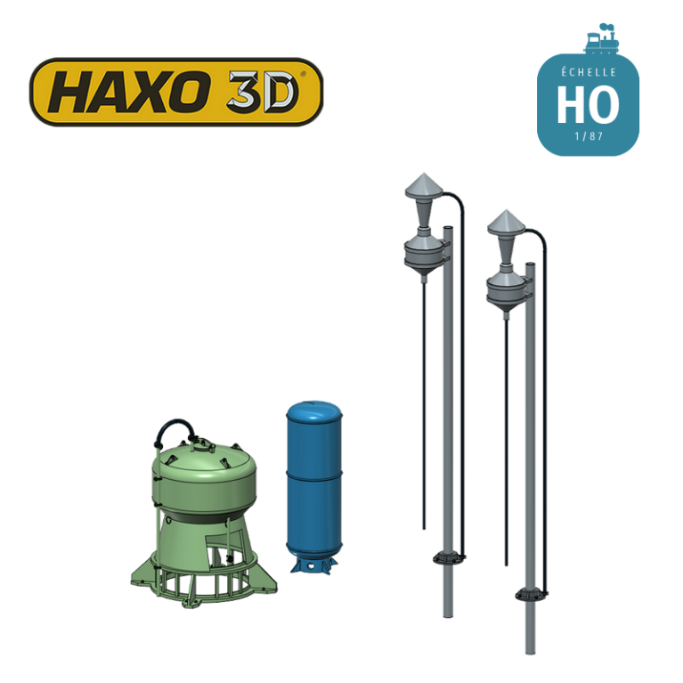 Installation de distribution de sable (Sablerie) pour engin moteur M1 HO Haxo 3D 345084 - Maketis Installation de distribution de sable (Sablerie) pour engin moteur M1 HO Haxo 3D 345084 - Maketis