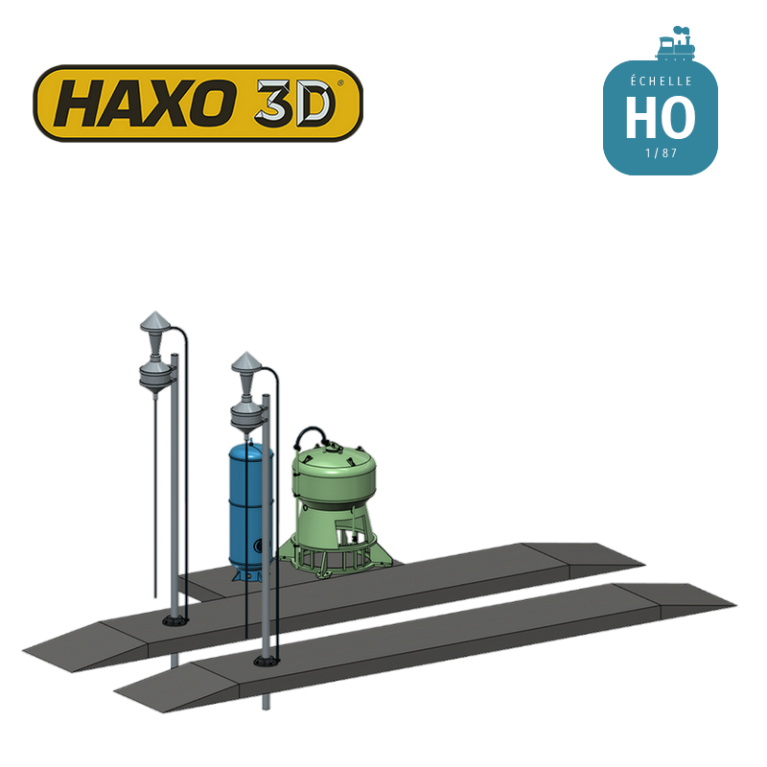Installation de distribution de sable (Sablerie) pour engin moteur M1 HO Haxo 3D 345084 - Maketis Installation de distribution de sable (Sablerie) pour engin moteur M1 HO Haxo 3D 345084 - Maketis