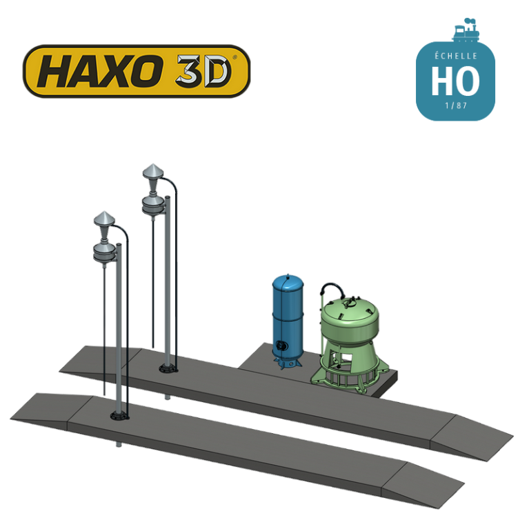 Installation de distribution de sable (Sablerie) pour engin moteur M1 HO Haxo 3D 345084 - Maketis Installation de distribution de sable (Sablerie) pour engin moteur M1 HO Haxo 3D 345084 - Maketis