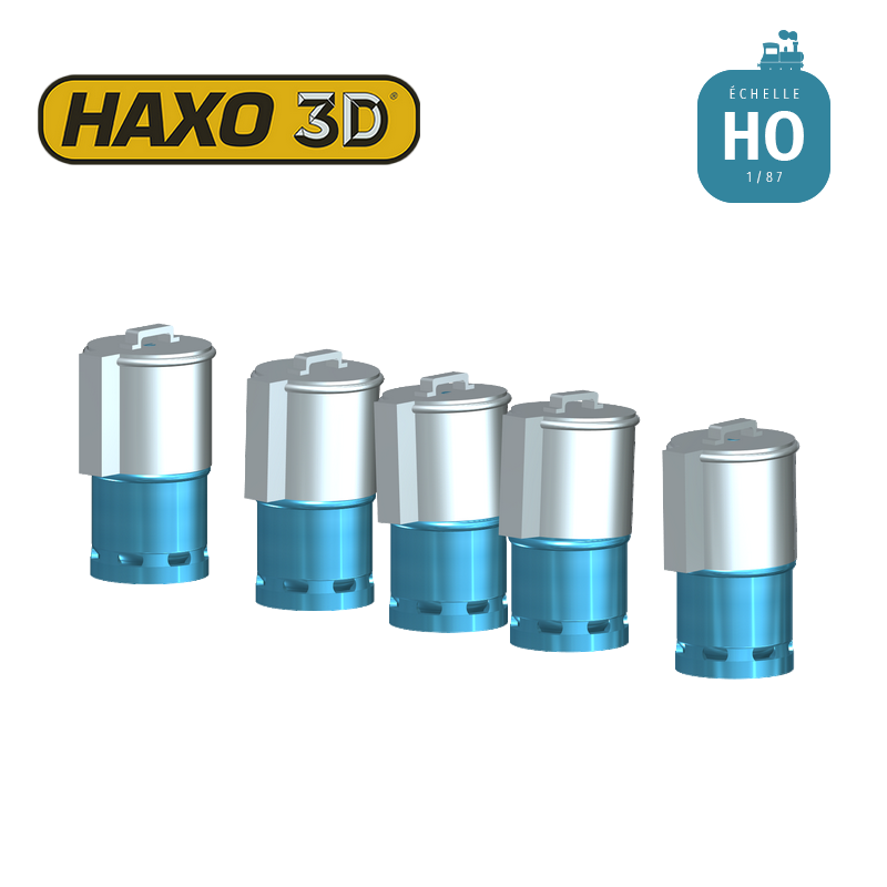 Bouteilles de gaz propane pour réchauffeur avec capot protection 10 pcs HO Haxo 3D 345112 - Maketis