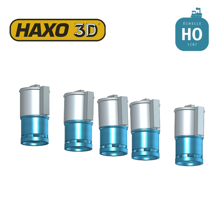 Bouteilles de gaz propane pour réchauffeur avec capot protection 10 pcs HO Haxo 3D 345112 - Maketis