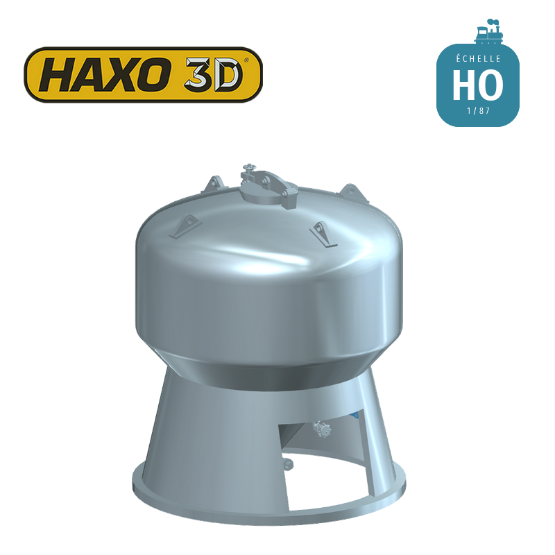 Container pulvérulent Lazareth 6800L + accessoires photogravés HO Haxo 3D 347001 - Maketis