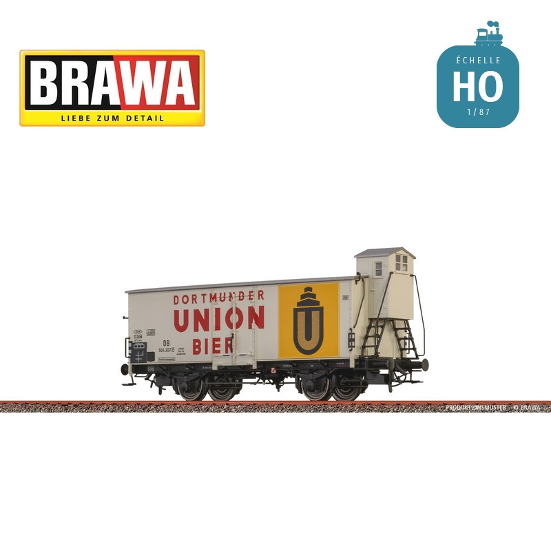 Wagon couvert Bières "Dortmunder Union" DB Ep III HO Brawa 51255 - Maketis