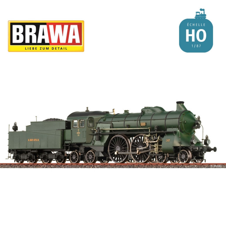 Locomotive à vapeur BR S2/6 K.Bay.Sts.B. Ep I Digital son HO Brawa 70146 - Maketis Locomotive à vapeur BR S2/6 K.Bay.Sts.B. Ep I Digital son HO Brawa 70146 - Maketis