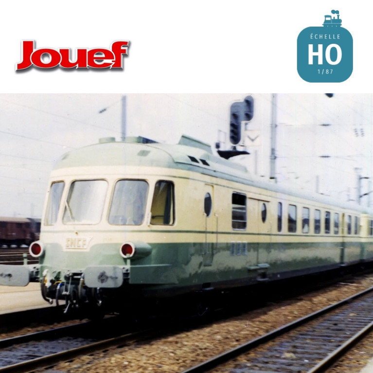 Autorail diesel RGP 1 avec remorque vert/beige SNCF Ep IV Digital son HO Jouef HJ2462S - Maketis Autorail diesel RGP 1 avec remorque vert/beige SNCF Ep IV Digital son HO Jouef HJ2462S - Maketis