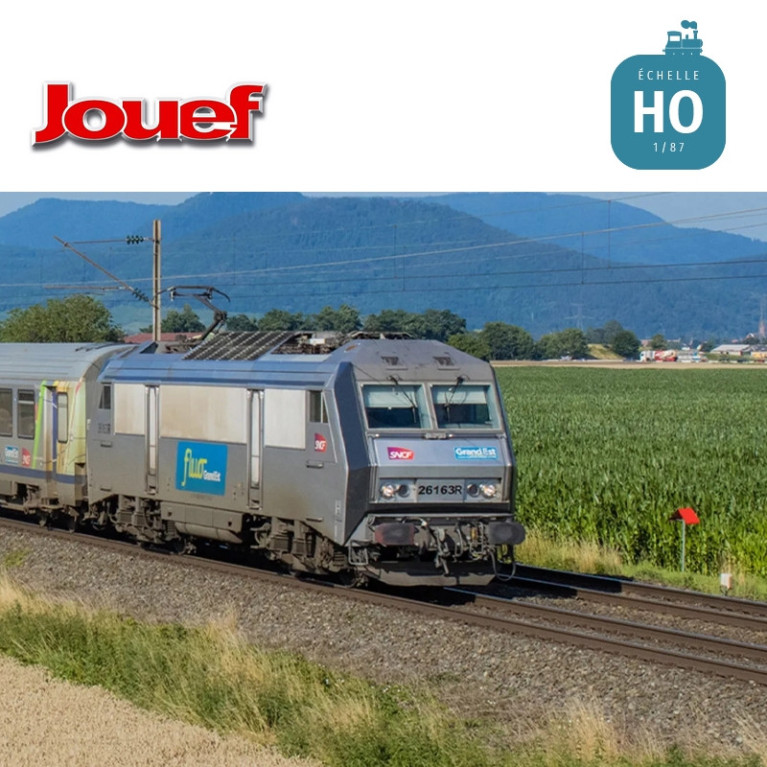 Locomotive électrique bicourant BB 26163R "fluo Grand Est" SNCF Ep VI Analogique HO Jouef HJ2470 - Maketis Locomotive électrique bicourant BB 26163R "fluo Grand Est" SNCF Ep VI Analogique HO Jouef HJ2470 - Maketis