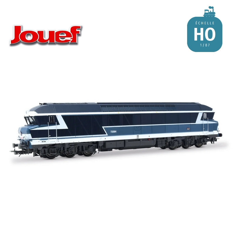 Locomotive diesel CC 72084 bleu logo Carmillon SNCF Ep V Analogique HO Jouef HJ2622 - Maketis