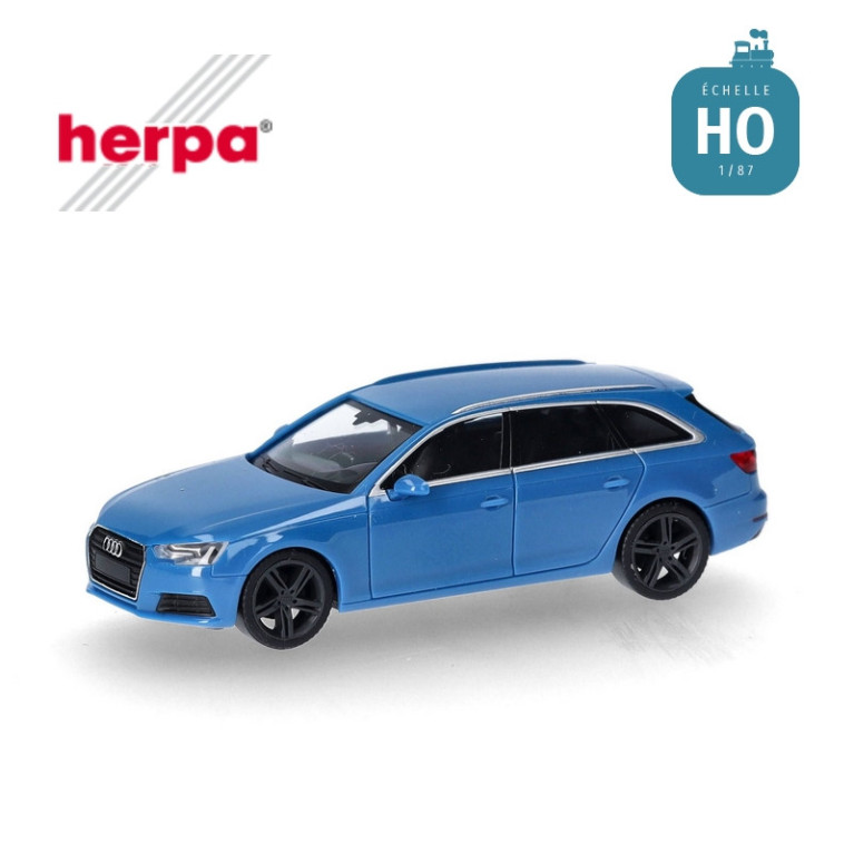Voiture Audi A4 Avant bleu HO Herpa 028578-003 - Maketis