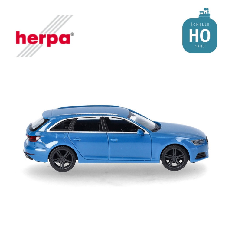 Voiture Audi A4 Avant bleu HO Herpa 028578-003 - Maketis