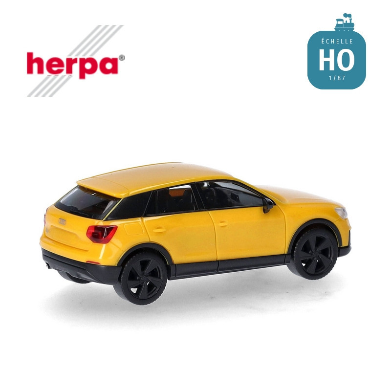 Voiture Audi Q2 jaune Vegas HO Herpa 028677-002 - Maketis