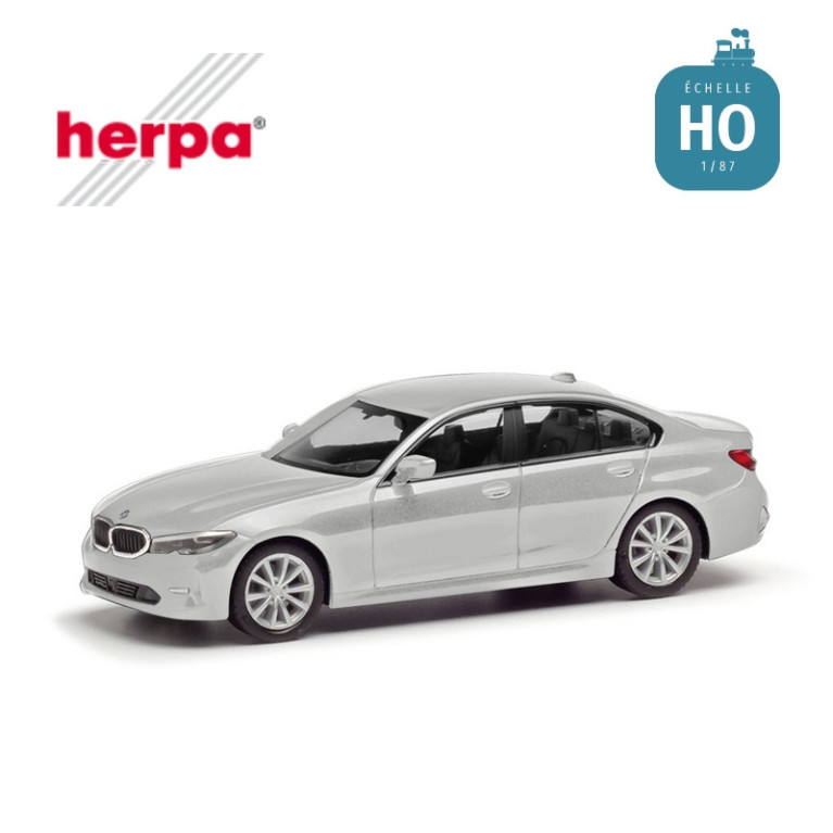 Voiture BMW 3er Limousine (G20) argent glacier HO Herpa 430791-005 - Maketis