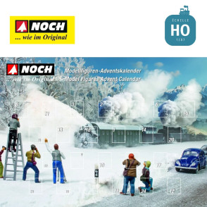 Calendrier de l'avant de figurines 28 pcs HO Noch 15998 - Maketis