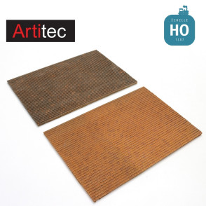 Plaque de toit en tuiles en kit HO Artitec 10.447 - Maketis