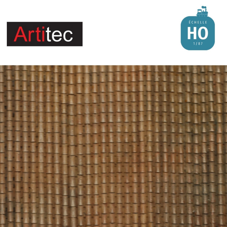 Plaque de toit en tuiles canal en kit HO Artitec 10.451 - Maketis