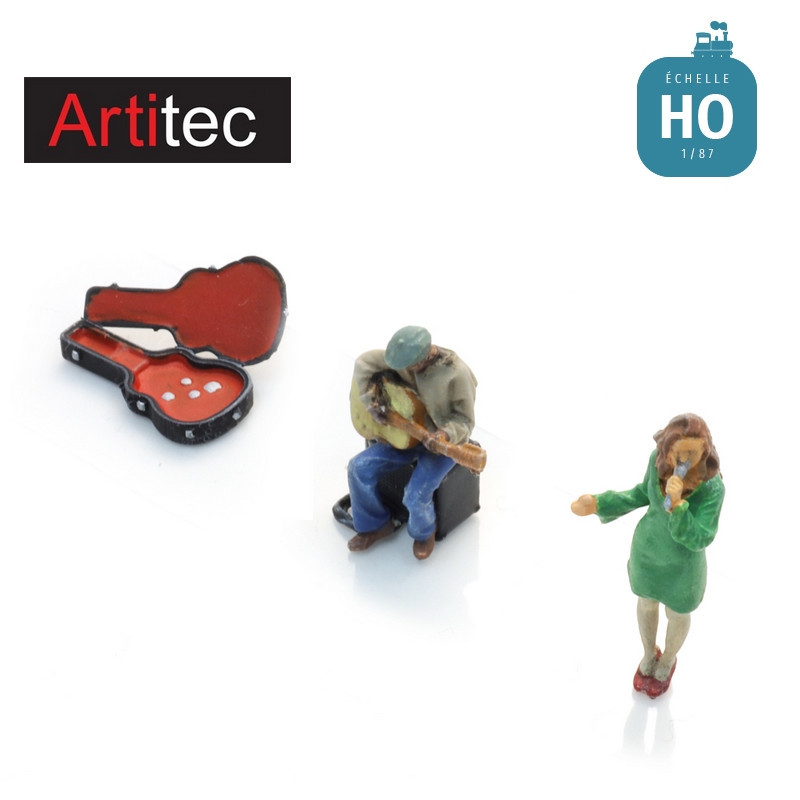 Musiciens de rue 2 pcs HO Artitec 5870123 - Maketis