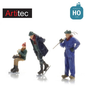 Patineurs sur glace 3 pcs HO Artitec 5870125 - Maketis