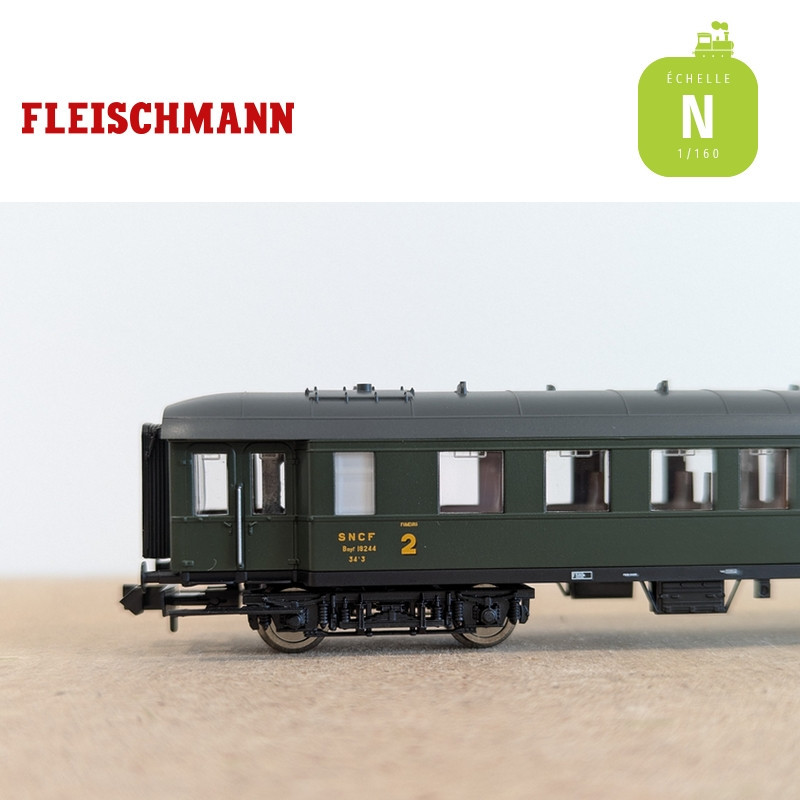 Set de 3 voitures voyageurs SNCF Ep III N Fleischmann 6260067 - Maketis