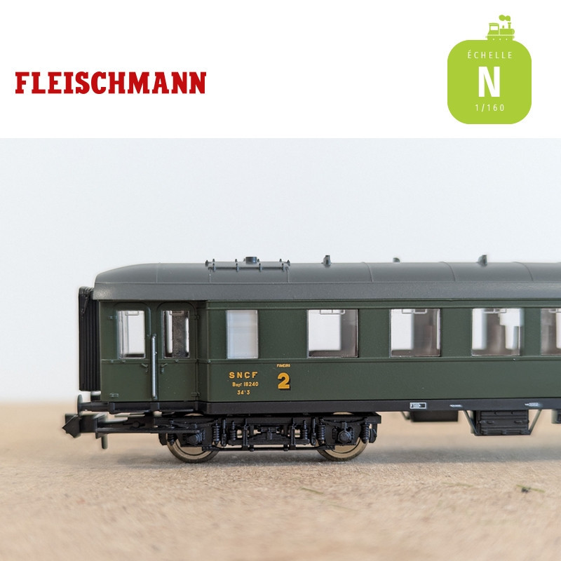Set de 3 voitures voyageurs SNCF Ep III N Fleischmann 6260067 - Maketis