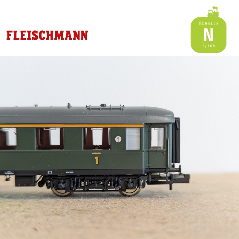 Set de 3 voitures voyageurs SNCF Ep III N Fleischmann 6260067 - Maketis