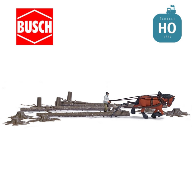 Débardage à l'ancienne HO Busch 79882 - Maketis