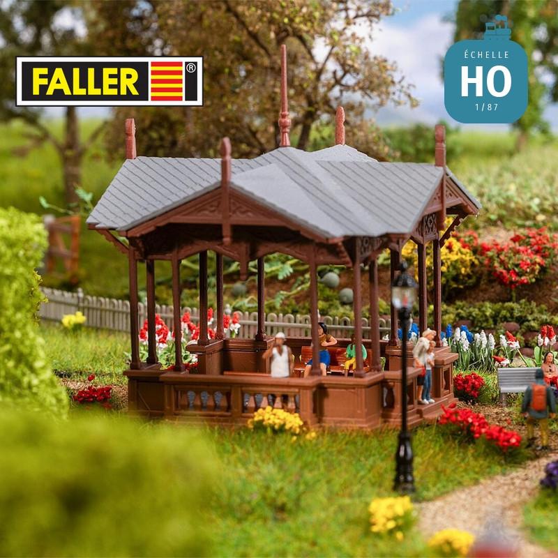 Kiosque public pour parc HO Faller 130653 - Maketis