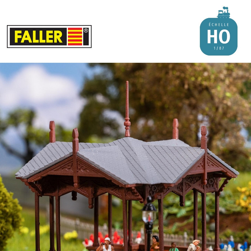 Kiosque public pour parc HO Faller 130653 - Maketis
