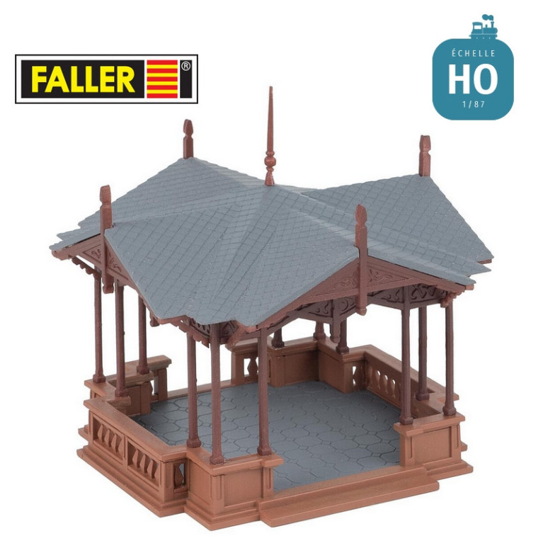 Kiosque public pour parc HO Faller 130653 - Maketis