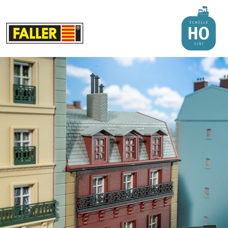 Maison de ville à 4 étages HO Faller 130713 - Maketis