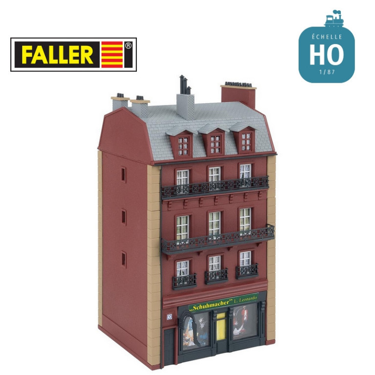 Maison de ville à 4 étages HO Faller 130713 - Maketis