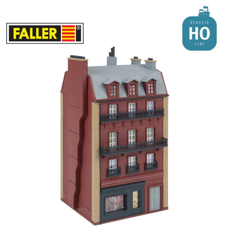 Maison de ville à 4 étages HO Faller 130713 - Maketis