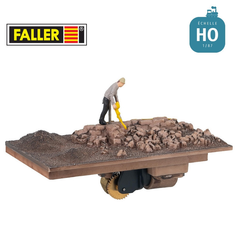 Ouvrier du bâtiment avec compresseur HO Faller 180693 - Maketis