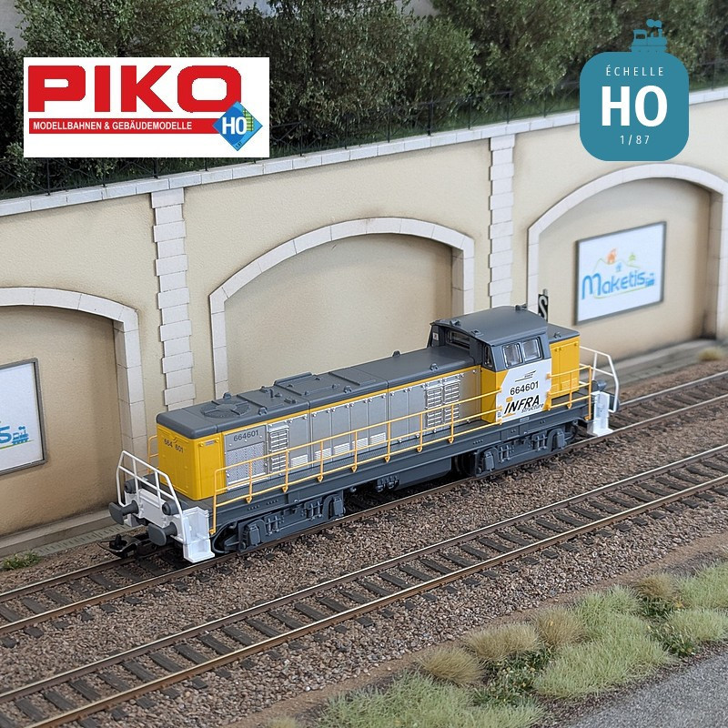 Locomotive Diesel BB 63000 SNCF Ep V Analogique HO Piko P96182 - Maketis