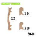 Track cover supports for Basic Set Magnorail SO-10