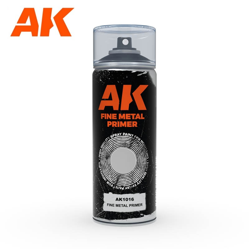 Bombe d'apprêt Gris spécial métal 150ml AK Interactive AK1016