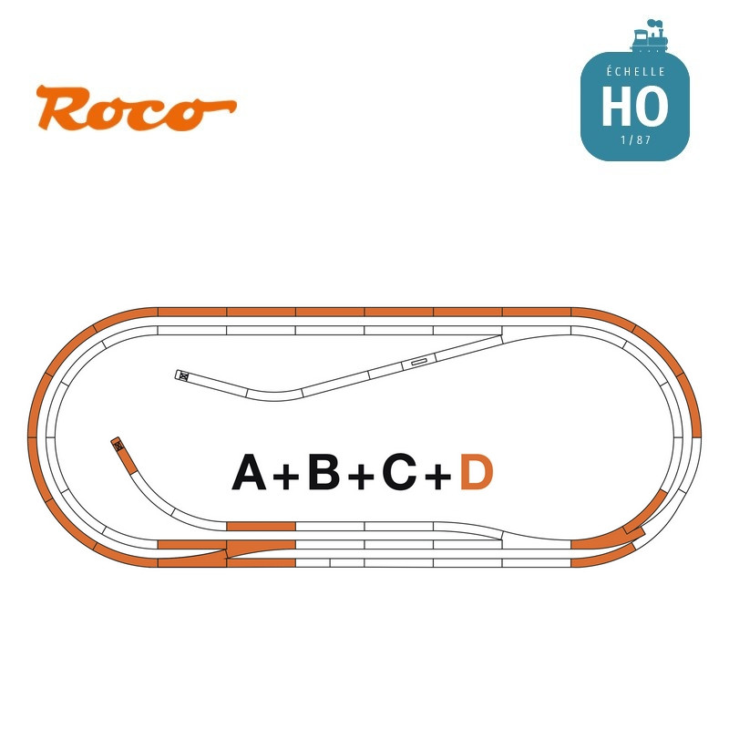 Coffret de voies D ROCO LINE  Roco 42022 - Maketis