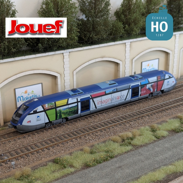 Autorail diesel X 73500 "Imaginalsace" SNCF Ep VI Analogique HO Jouef HJ2436 - Maketis Autorail diesel X 73500 "Imaginalsace" SNCF Ep VI Analogique HO Jouef HJ2436 - Maketis