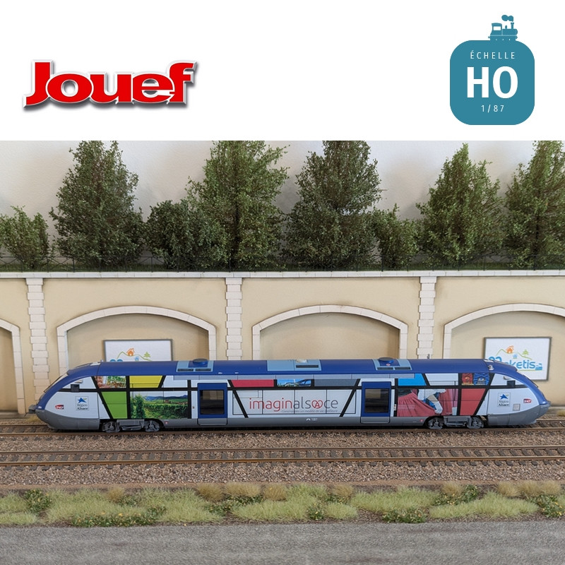 Autorail diesel X 73500 "Imaginalsace" SNCF Ep VI Digital sonore HO Jouef HJ2436S - Maketis