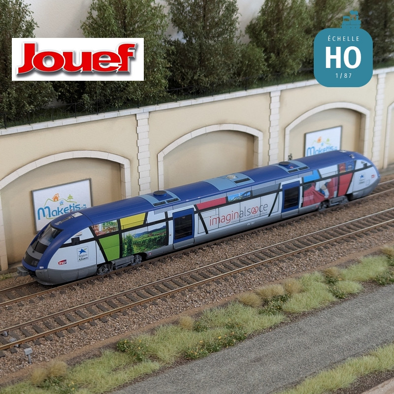 Autorail diesel X 73500 "Imaginalsace" SNCF Ep VI Digital sonore HO Jouef HJ2436S - Maketis