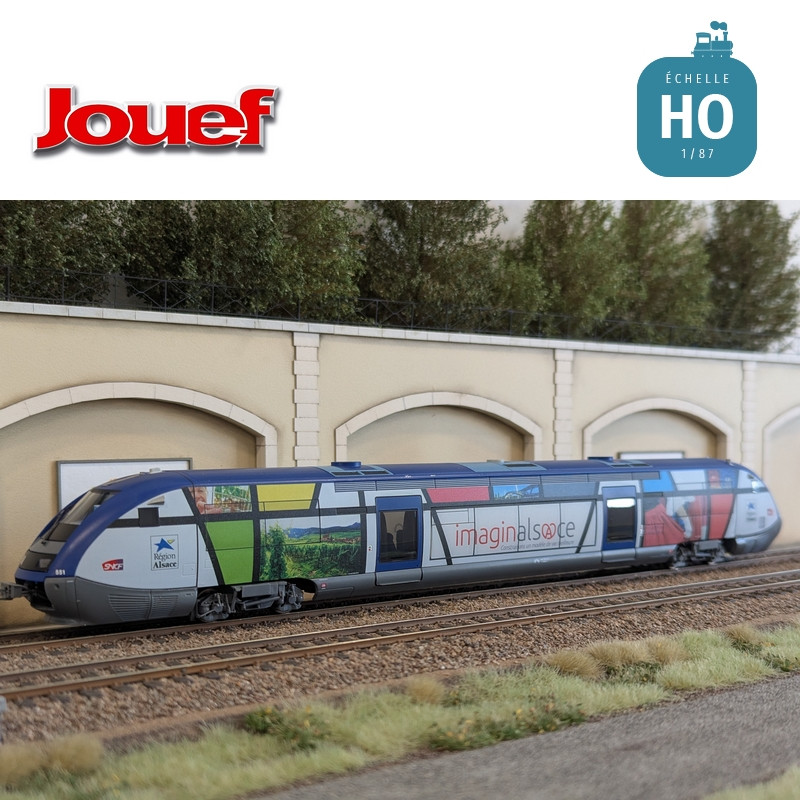 Autorail diesel X 73500 "Imaginalsace" SNCF Ep VI Digital sonore HO Jouef HJ2436S - Maketis