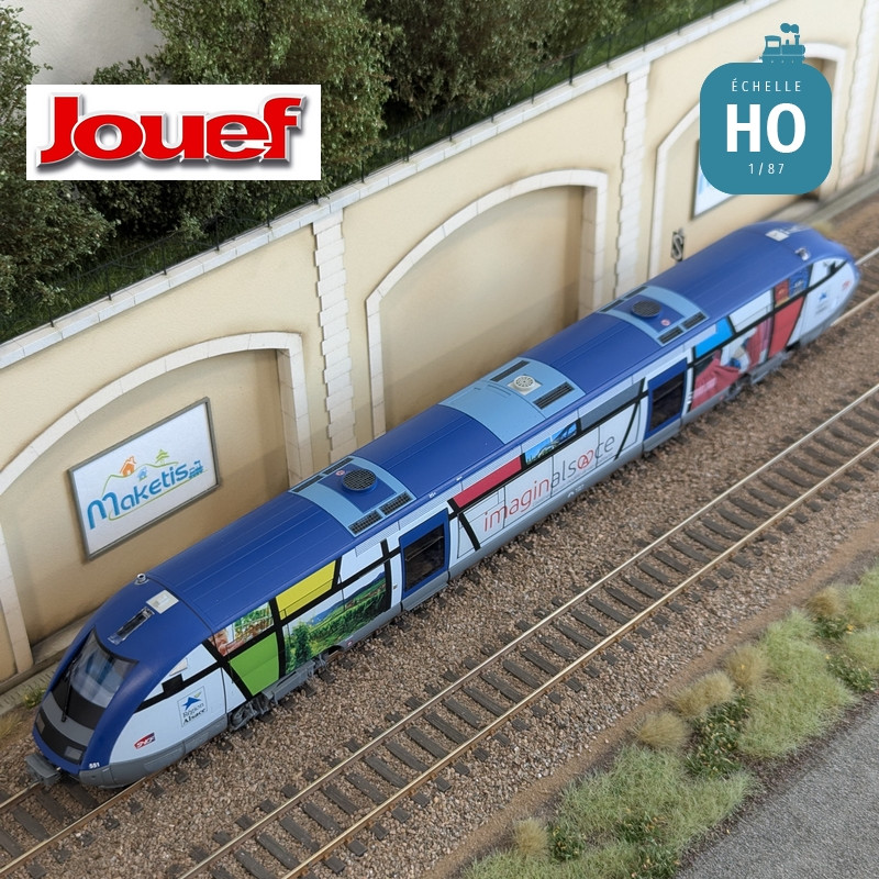 Autorail diesel X 73500 "Imaginalsace" SNCF Ep VI Digital sonore HO Jouef HJ2436S - Maketis