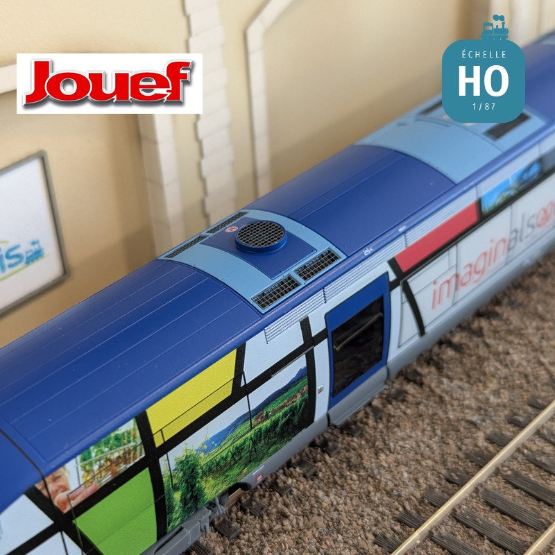 Autorail diesel X 73500 "Imaginalsace" SNCF Ep VI Digital sonore HO Jouef HJ2436S - Maketis