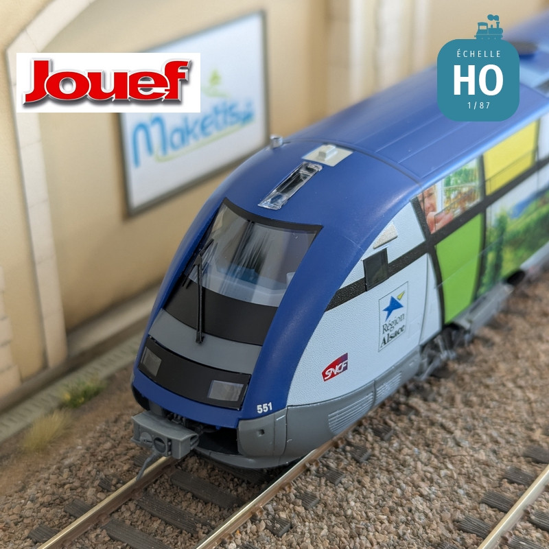 Autorail diesel X 73500 "Imaginalsace" SNCF Ep VI Digital sonore HO Jouef HJ2436S - Maketis