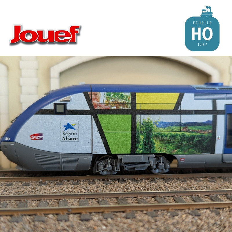 Autorail diesel X 73500 "Imaginalsace" SNCF Ep VI Digital sonore HO Jouef HJ2436S - Maketis