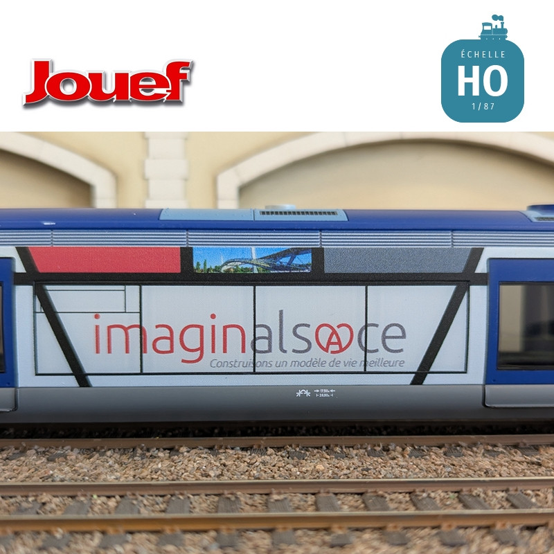 Autorail diesel X 73500 "Imaginalsace" SNCF Ep VI Digital sonore HO Jouef HJ2436S - Maketis