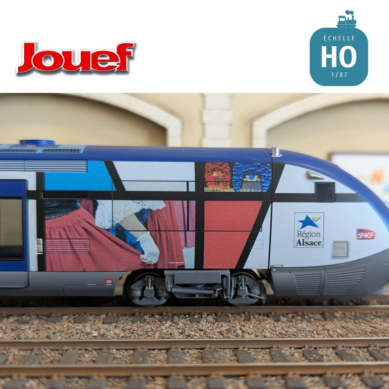 Autorail diesel X 73500 "Imaginalsace" SNCF Ep VI Digital sonore HO Jouef HJ2436S - Maketis