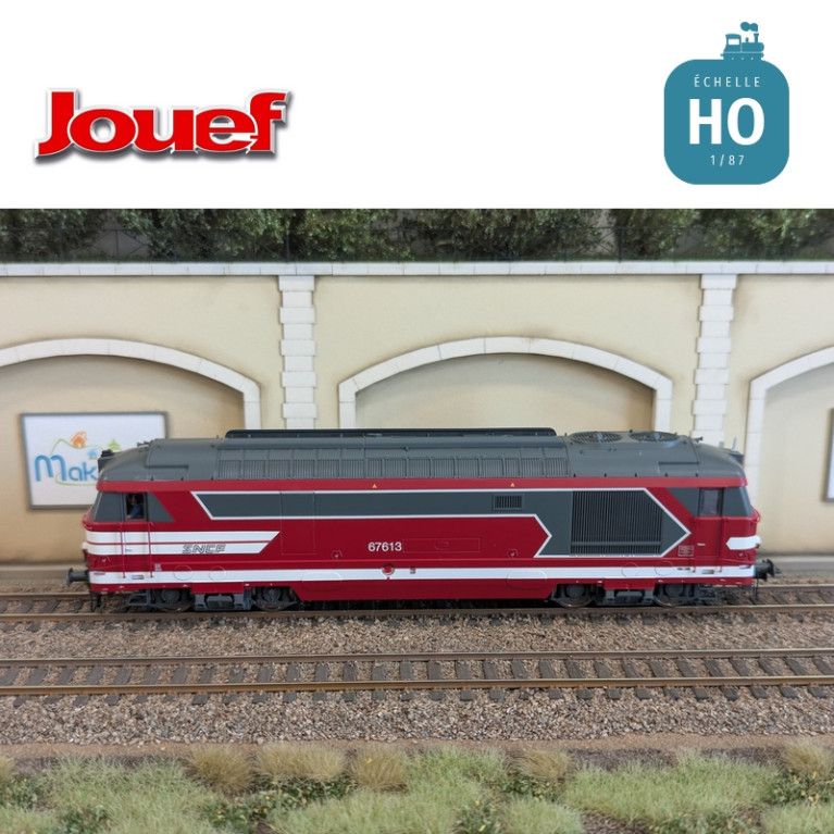 Locomotive diesel BB 67613 Rouge Capitole SNCF Ep VI Analogique HO Jouef HJ2464 - Maketis Locomotive diesel BB 67613 Rouge Capitole SNCF Ep VI Analogique HO Jouef HJ2464 - Maketis