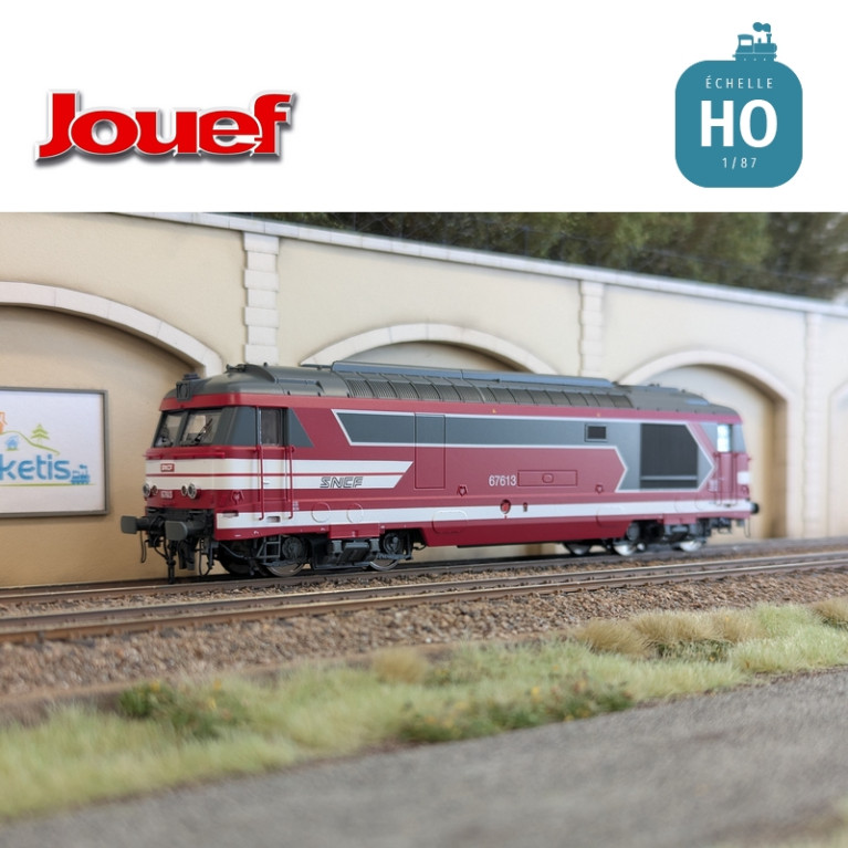 Locomotive diesel BB 67613 Rouge Capitole SNCF Ep VI Analogique HO Jouef HJ2464 - Maketis Locomotive diesel BB 67613 Rouge Capitole SNCF Ep VI Analogique HO Jouef HJ2464 - Maketis